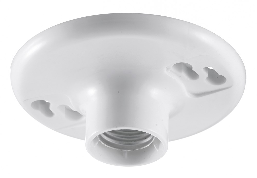 Hubbell Wiring Device Kellems, Lamp Holders and Sockets, Meduim Base,Keyless, 600W 600V AC, Terminal Screws, Plastic