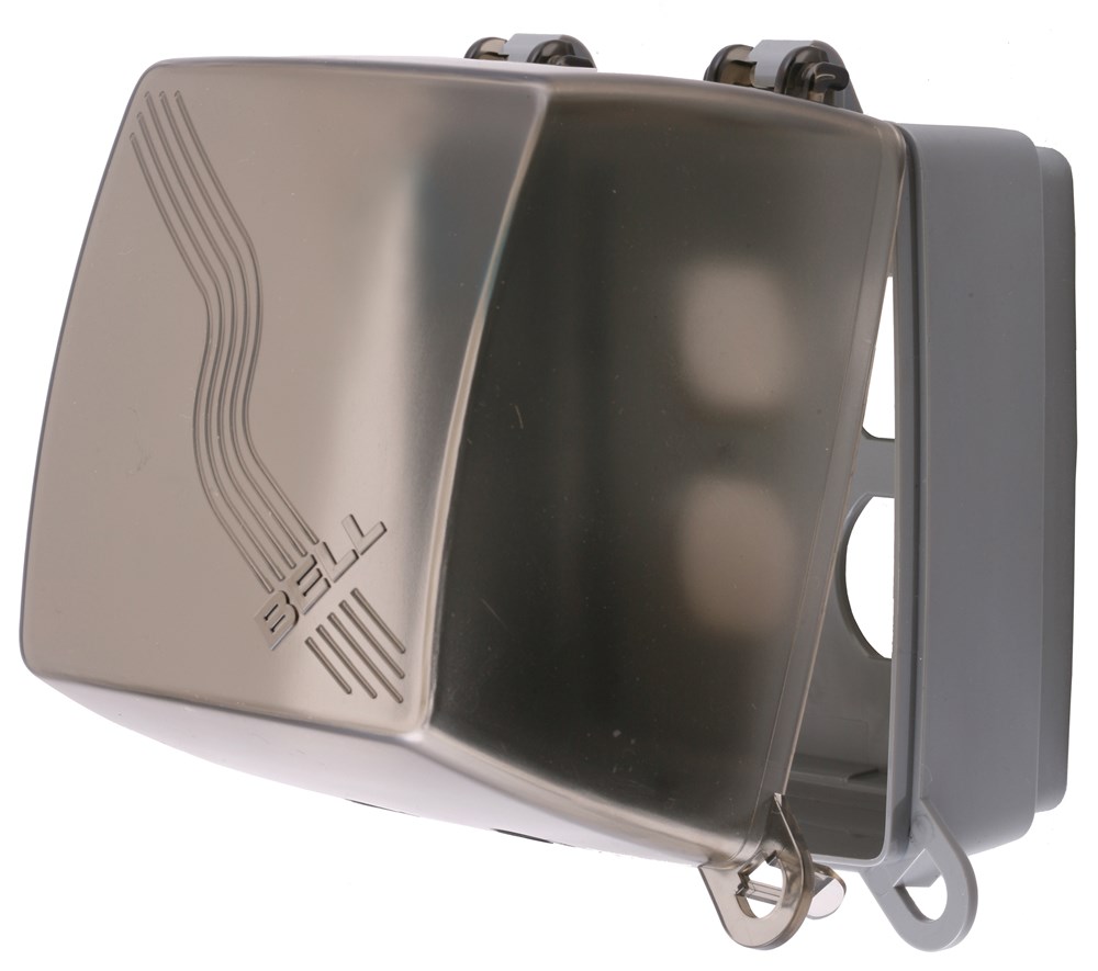 Hubbell Wiring Device Kellems, Weatherproof Covers, Deep, 2-Gang, MultiOpening, Horizontal or Vertical, Gray Cast Aluminum
