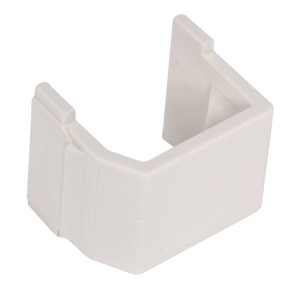 Hubbell Premise Wiring Products, Snap-Fit, Keystone, Blank, OfficeWhite, 10 Pack