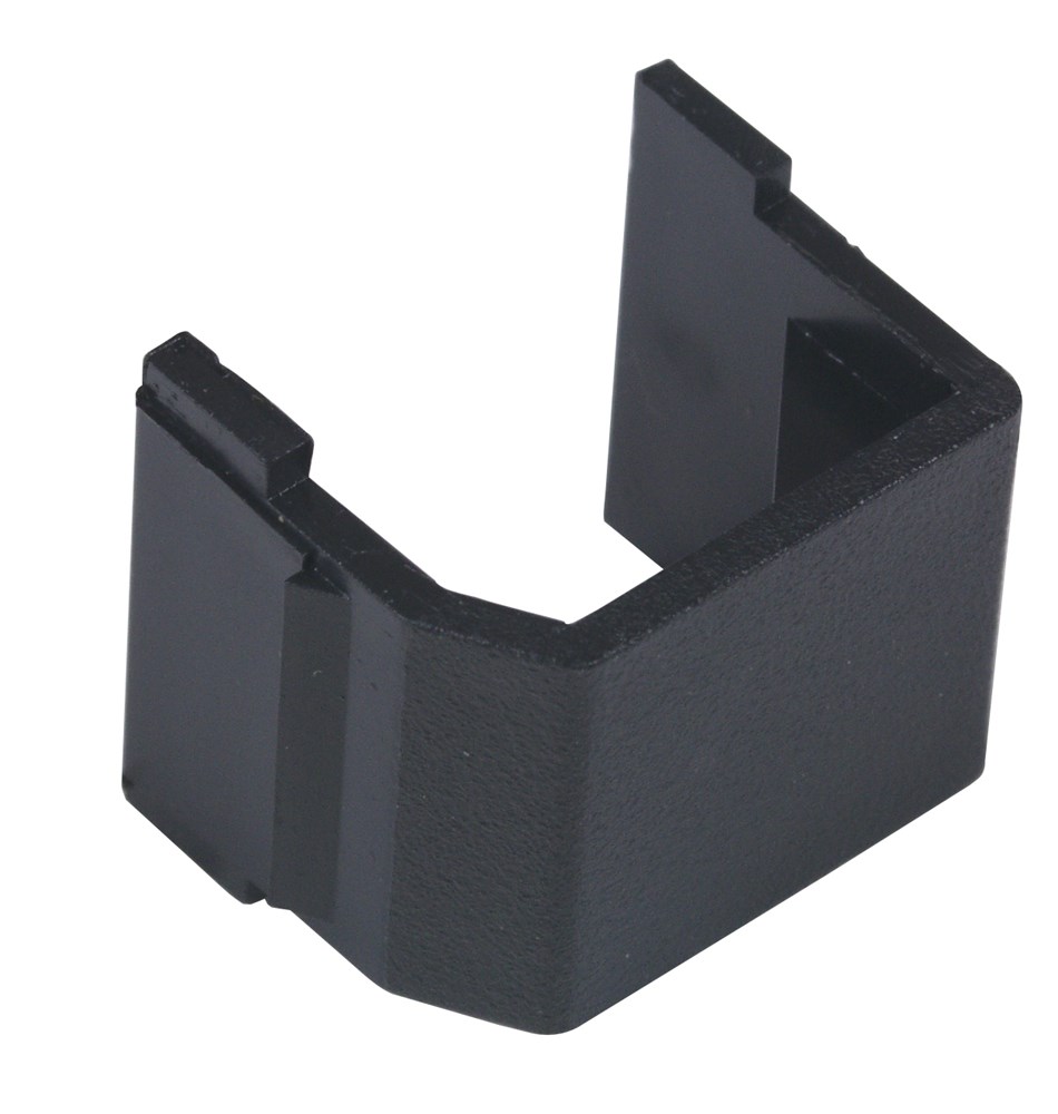 Hubbell Premise Wiring Products, Snap-Fit, Keystone, Blank, Black, 10Pack