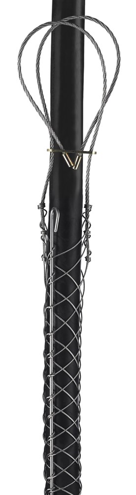 Wire and Cable Management, Support Grip, Universal Eye,Split Mesh, Rod Closing, Tin-Coated Bronze, 1.25-1.49