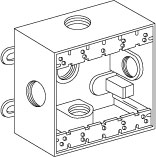 Bryant Wiring Devices, Wallplates and Boxes, Weatherproof Boxes, 2-Gang,3/4