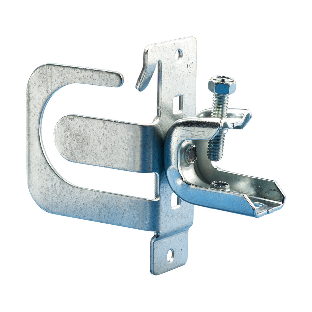MC/AC Cable Support Bracket with Beam Clamp, 14-3 to 10-2 MC/AC, 8 Cable, 1/8