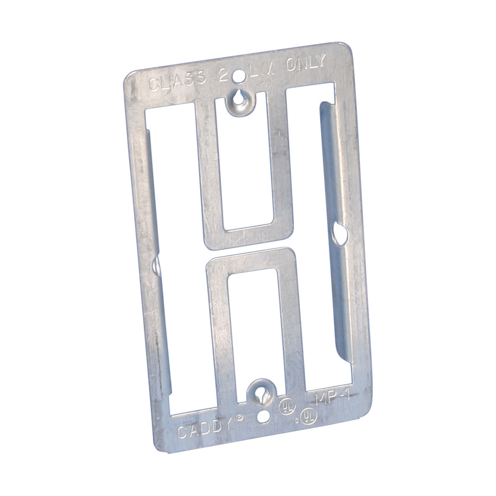 Low-voltage mounting plate, 1 gang