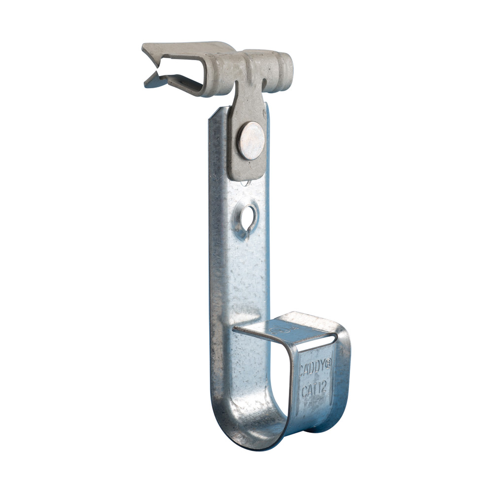 nVent CADDY Cablecat J-Hook with Hammer-On Flange Clip, Steel, Spring Steel, 3/4