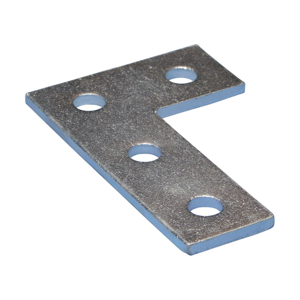 Four Hole Flat Corner Bracket, 3 1/2