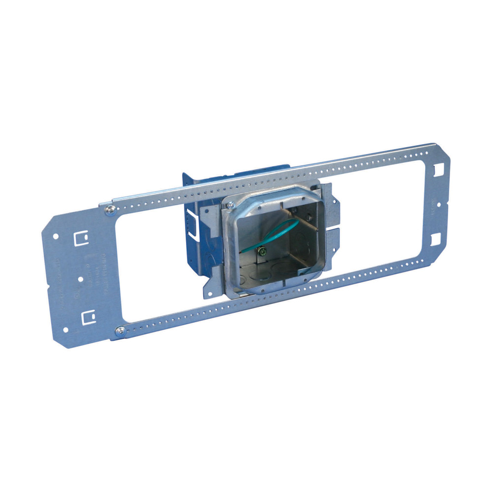 nVent CADDY All-in-One Between-Stud With Removable Mud Ring, Single Box, 2 Gang, w/Ground, 5/8