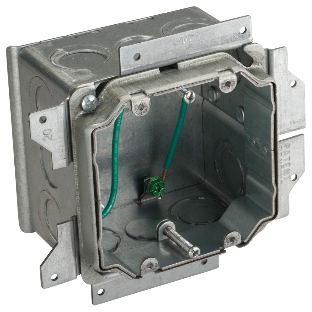 nVent CADDY All-in-One Stud-Mounted With Adjustable Mud Ring, 2 Gang, 5/8