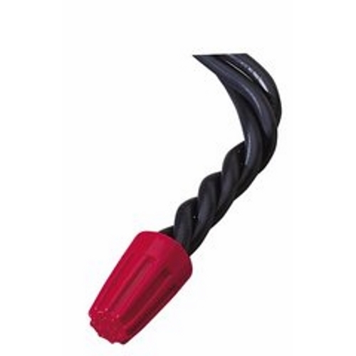 IDEAL, Wire Connector, Wire-Nut®, Twist-On, Number Of Conductors: 1 to 6, Environmental Conditions: Tough, UL 94V-2 Flame-Retardant Shell Rated At 105 DEG C (221 F), Conductor Range: 18 - 12 AWG, Min 2-18 MAX 4-14 w/ 1-18, Material: Flame-retardant polypropelene, Color: Red, Voltage Rating: 600 V, Model Number: 76B, Flammability Rating: UL 94V-2