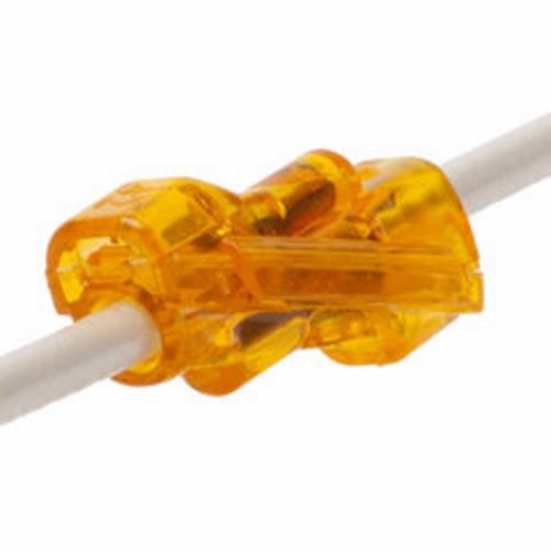 IDEAL, Wire Connector, SpliceLine, In-Line, Wire Size: 12 AWG - 20 AWG Solid, 12 AWG - 16 AWG Stranded, Color: Orange, Voltage Rating: 600 V, Amperage Rating: 20 AMP, Temperature Rating: 105 DEG C, Wire Type: Solid, Stranded, Model: 42