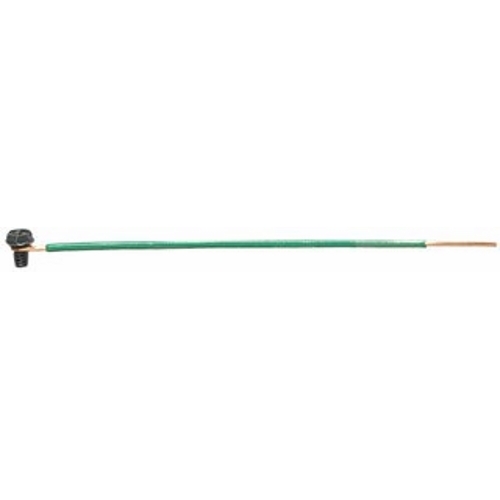 IDEAL, Length: 12 IN, Includes: Loop & Ground Screw and Stripped End, Wire Size: 12 AWG, Wire Type: Solid