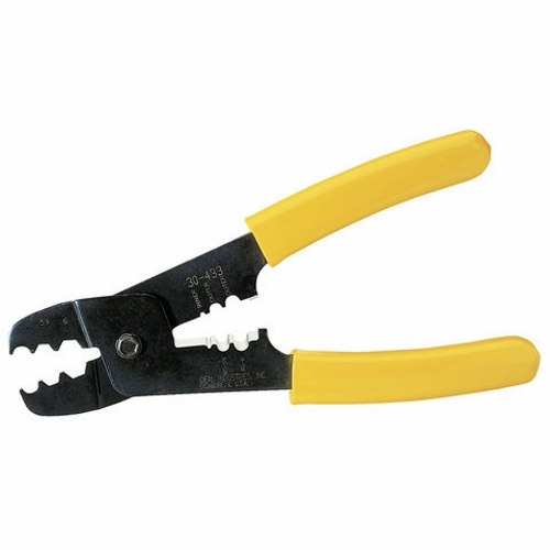Coax Crimp And Strip Tool, Cushioned, Comfort-Grip Handle, Number Of Tools: 1, Number Of Functions: 2, For Crimping F-Connectors And Ring Terminals, Strips RG-59 And RG-6 Coax Cable
