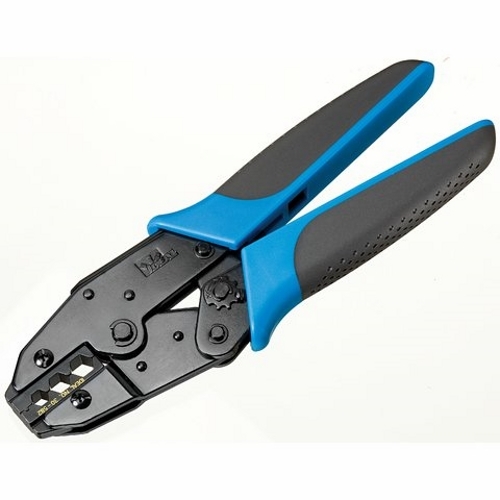 Crimpmaster Ratchet Crimp Tool, Cushioned, Comfort-Grip Handle, Included: Die, For CATV RG-59 And RG-6 Captive Ring F-Connectors