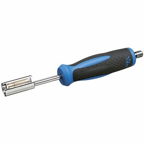 F And BNC Connector Removal Tool, Overall Length: 8 IN, Comfortable, Dual Durometer Chemical Resistant Handle, For Installing And Removing BNC, TNC, And F-Type Connectors On Coaxial Cable