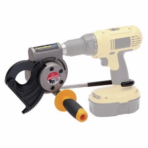 PowerBlade Cable Cutter, Voltage Rating: 12 V Minimum, Capacity: Up To 750 MCM Hard-Drawn Copper, Up To 1000 MCM Aluminum, Rugged Metal Housing