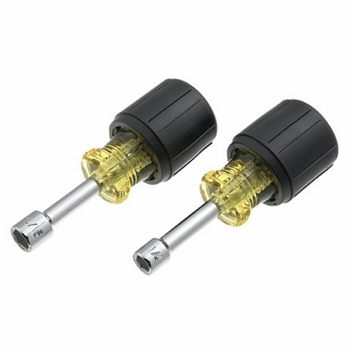 Stubby Nutdriver Set, Overall Length: 3-5/8 IN, 1-1/2 IN Shank, 2 Pieces, Includes: 1/4 IN And 5/16 IN Nutdrivers, 2-1/8 IN Handle, For Use In Tight Spaces
