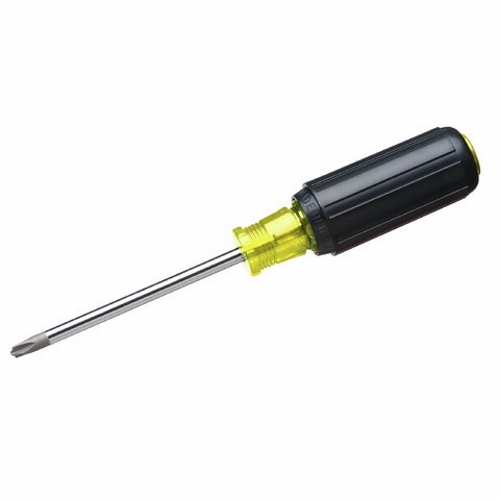 Combo Head Screwdriver, Overall Length: 8-5/16 IN, 4-5/16 IN Handle, Cushion-Grip Handle, Cellulose Acetate Handle, 4 IN Blade Length, Alloy Steel Blade, Nickel-Chrome Plated Blade