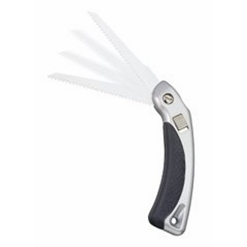 IDEAL, Folding Saw, Teeth Type: Reciprocating, Blade Length: 6 IN, Handle Type: Ergonomic Rubber Comfort, Blade Material: Bi-Metal, Construction: Light-Weight, Heavy-Duty Die Cast