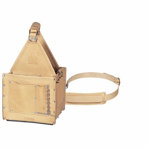 Tuff-Tote Ultimate Tool Carrier, Number Of Pockets: 4, Bag Type: Tool Carrier, 8 IN Width, 8 IN Depth, Standard Leather, Includes: Removable Shoulder Strap, 4 Outer Pockets
