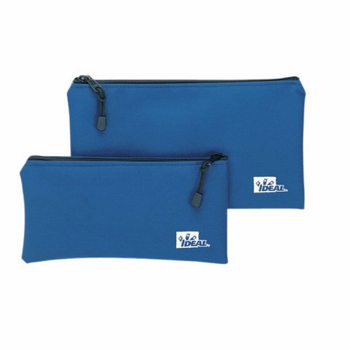 Heavy-Duty Zipper Pouch, Blue, Bag Type: Zipper Pouch, 12-1/2 INLength, Zipper Closure