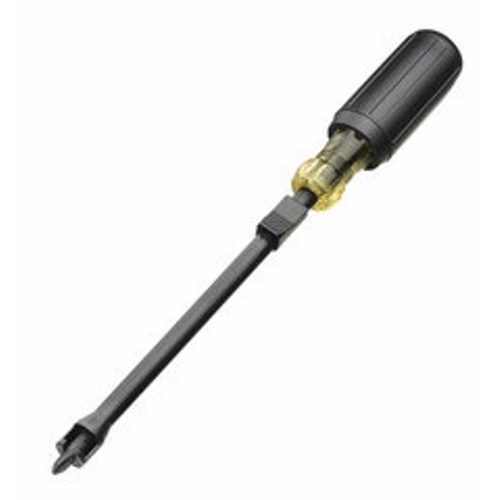IDEAL, Screwdriver, Grip-N-Screw, Screw-Holding, Phillips, Overall Length: 11 IN, Shank Length: 7 IN, Handle Type: Cushioned Rubber Grip, Blade Material: Chrome Vanadium Steel, Tip Type: Phillips, Shank Size: 3/16 IN