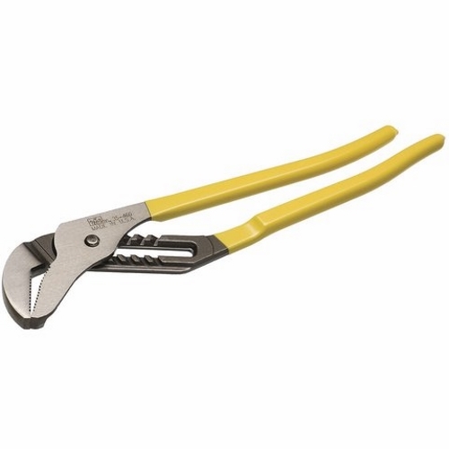 LASERedge Tongue And Groove Pliers, Overall Length: 10 IN, 2 IN Jaw Opening, Vinyl-Coated, Comfort-Grip, Dipped Handle, Drop-Forged, High-Carbon Steel