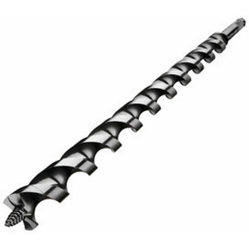 IDEAL, Auger Bit, Nailbiter, Short/Premium Ship, Bit Diameter: 1 IN, Shank Diameter: 7/16 IN, Overall Length: 7-1/2 IN, Twist Length: 5 IN, Flute Type: Dual-Helix