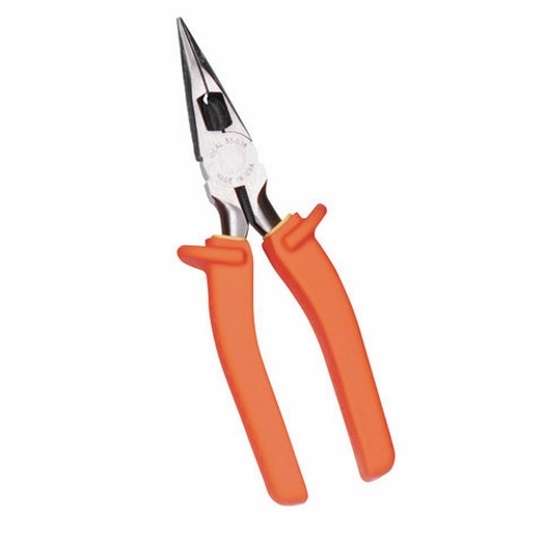 IDEAL, Nose Plier, Insulated Long-Nose, Length: 8-1/2 IN, Voltage: 1000 VAC, 1500 VDC