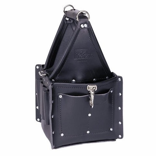 Tuff-Tote Ultimate Tool Carrier, Black, Number Of Pockets: 21, Bag Type: Tool Carrier, Premium Leather, Includes: Removable Shoulder Strap, Dimensions: 8 X 8 IN