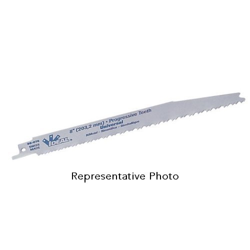 IDEAL, Blade, Reciprocating, Width: 3/4 IN, Thickness: 035 IN, Length: 6 IN, Teeth Per Inch: 24 TPI, Material: Bi-Metal, Teeth Type: High-Speed Steel, Blade Back: Straight