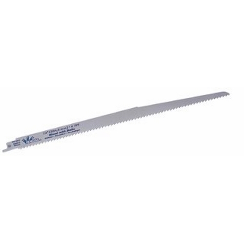 IDEAL, Blade, Reciprocating, Wood w/Nail, Width: 3/4 IN, Length: 12 IN, Thickness: 050 IN, Teeth Per Inch: 6 TPI, Material: Bi-Metal, Teeth Type: High-Speed Steel, Blade Back: Taper
