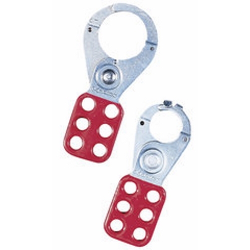 IDEAL, Lockout Hasp, Safety, Lock Material: Anodized Aluminum Alloy, Jaw Diameter: 1-1/2 IN, Finish: Vinyl Coated