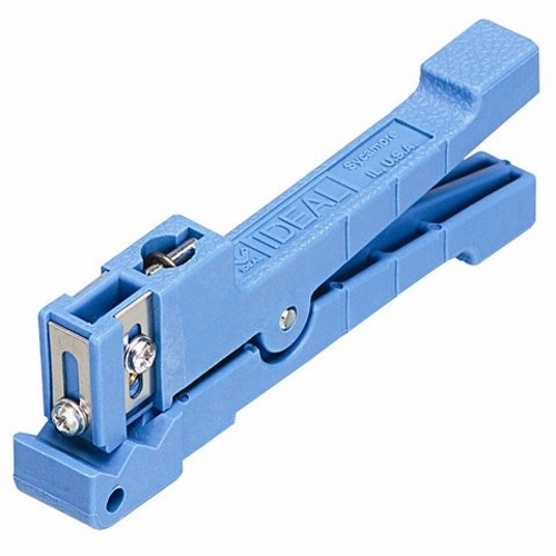 Coaxial Stripper, Size: 1/8 - 7/32 IN, Included: Three Straight And One Round Blade, For Mini Coax RG-58, CB Coax Cable Type (RGU)