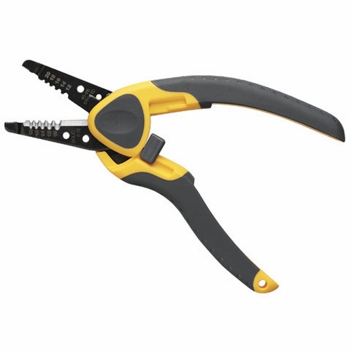 Kinetic Reflex T-Stripper Wire Stripper, Size: 10 - 18 AWG Solid, 12 - 20 AWG Stranded, Textured Non-Slip Santoprene Grips Cushion Handle
