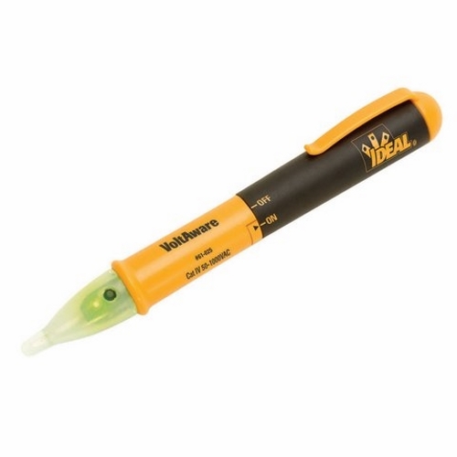 VoltAware Non-Contact Voltage Tester, Voltage Rating: 40 - 1000 VAC, Indication Type: Visual, Selectable Audible, Included: (2) AAA Batteries, C/US UL Listed, CE N12966, CAT IV, For Quickly Identifying Hot Conductors, Breaks In Wires And The Presence...