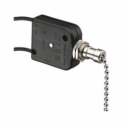 IDEAL, Switch, All-Angle Lever,On-Off, Voltage Rating: 125 VAC, 250 Vac, Amperage Rating: 6, 3 AMP, Number Of Poles: 1, Actuator: Angle Lever, Connection: Wire Leads, 2 Pos -2 Wire Circuit, Size: 1.500 L x 1.280 W x 0.500 H IN, Mounting: 13/32 IN Diameter Mounting Hole, Color: Nickel, Wire Size: 18 AWG Wire Lead, 6 IN Stripped Wire, Action: SPST