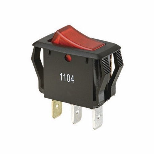 IDEAL, Rocker Switch, Appliance, On-Off, Voltage Rating: 125, 250 VAC, Amperage Rating: 16, 10 AMP, Action: SPST, Number Of Poles: 1, Connection: Spade, 3 Terminals, Size: 1.240 IN Length X 0.680 IN Width X 0.770 IN Height, Operating Temperature: 32 To 185 DEG F, Hp Rating: 1/3 HP At 125 VAC, 1/2 HP At 250 VAC, Panel Cut Outs: 0.550 X 1.120 IN