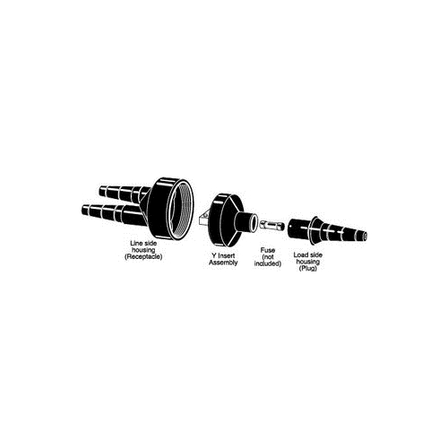 Buchanan, Y-Tap Kit, Breakaway Y-Tap Kits, Fused, Voltage Rating: 600 V, Amperage Rating: 1/10 - 30 AMP, Line Side Cable Size: 1 AWG, Line Side Crimp Type: Copper, Line Side Insulation Diameter: .155 - .430 IN, Load Side Cable Size: 4 or 2 AWG, Load...