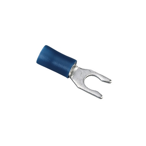IDEAL, Spade Terminal, Vinyl Snap Spade, Cable Size: 16 - 14 AWG, Stud Size: 10 IN, Insulation: Vinyl Insulated, Material: Tin Plated Brass