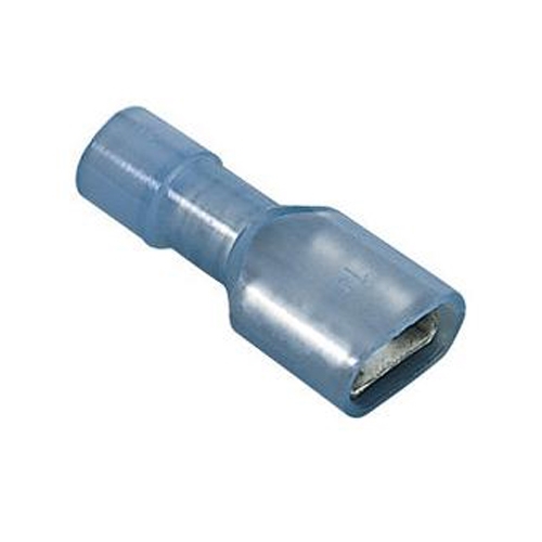IDEAL, Disconnect Terminal, Fully Insulated, Wire Size: 22 - 18 AWG, Voltage Rating: 300 V, Material: Nylon, Insulation: 0.150 IN Diameter, Connection: Female, Tab Size: 0.250 IN x 032 IN, Temperature Rating: 105 DEG C