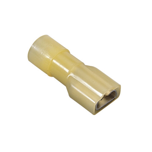 IDEAL, Disconnect Terminal, Fully Insulated, Wire Size: 12 - 10 AWG, Voltage Rating: 300 V, Material: Nylon, Insulation: 0.244 IN Diameter, Connection: Female, Tab Size: 0.250 IN X 032 IN, Temperature Rating: 105 DEG C