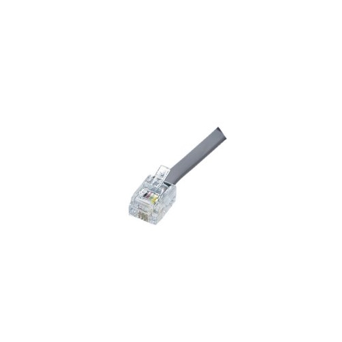 IDEAL, Modular Plug, Round Solid, RJ-11, Contact: 4, Color: Clear, Position: 6