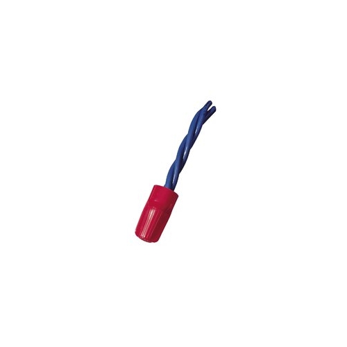 Buchanan, Wire Connector, B-CAP®, Conductor Range: 22 - 8 AWG, 2/18 AWG Min, 5/12 AWG Max, Number Of Conductors: 2 to 6, Material: Flame-retardant Polypropelene, Color: Red, Voltage Rating: 600 V, Environmental Conditions: Tough, UL 94V-2 Flame Retardant Shell (105 DEG C/221 DEG F), Model Number: B2