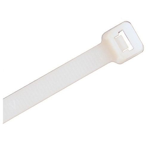 IDEAL, Cable Tie, Powr-Tie, Miniature, Width: 094 IN, Length: 4 IN, Thickness: 042 IN, Bundle Diameter: 1/16 To 7/8 IN, Material: Nylon, Color: Natural, Tensile Strength: 18 LB