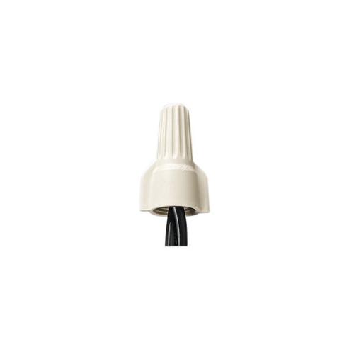 Buchanan, Wire Connector, WingTwist, Conductor Range: 22 - 10 AWG, 2/20 AWG Min, 3/10 Solid AWG MAX, Number Of Conductors: 1 to 6, Material: Flame-retardant Polypropelene, Color: Tan, Voltage Rating: 600 V, Environmental Conditions: Tough, UL 94V-2 F...