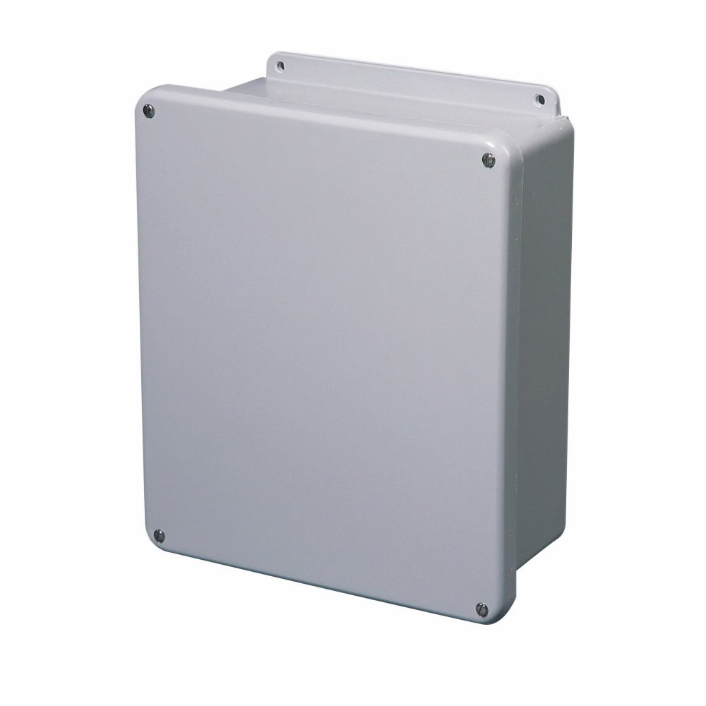 Product image for B-Line 644-4XFLC JIC Panel Enclosure, 6" x 4" x 4" NEMA 4X, Screw cover, 4XFLC enclosure, Wall mount, Medium single door, External mounting feet, Fiberglass, Seamless poure