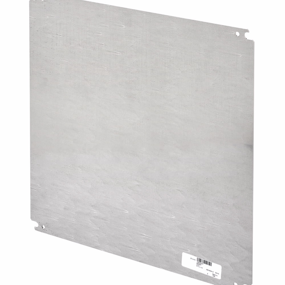 Product image for B-Line 108P Mounting Panel, Used with Premier Series enclosures, NEMA panel adapters