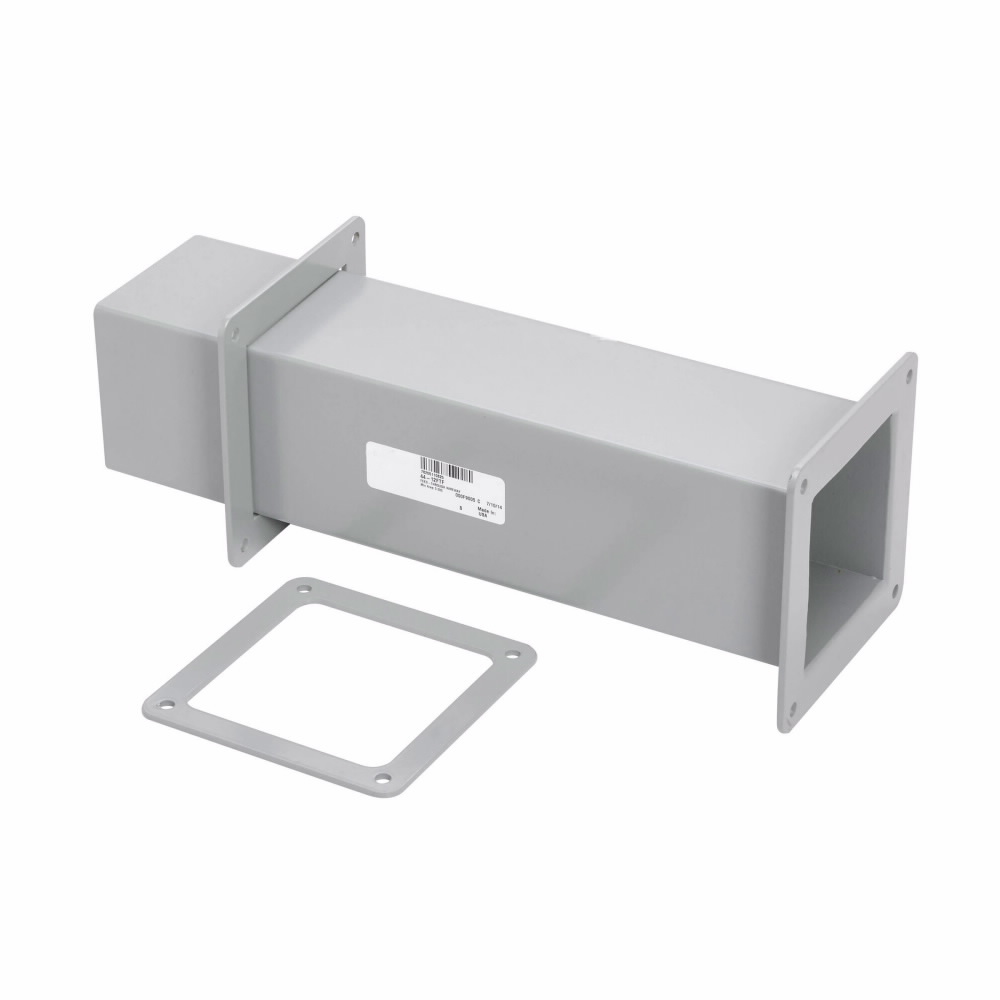 Product image for B-Line 66-12FTF Wireway Telescoping Fitting, Lay-in, NEMA 12, Steel, ANSI 61 gray painted