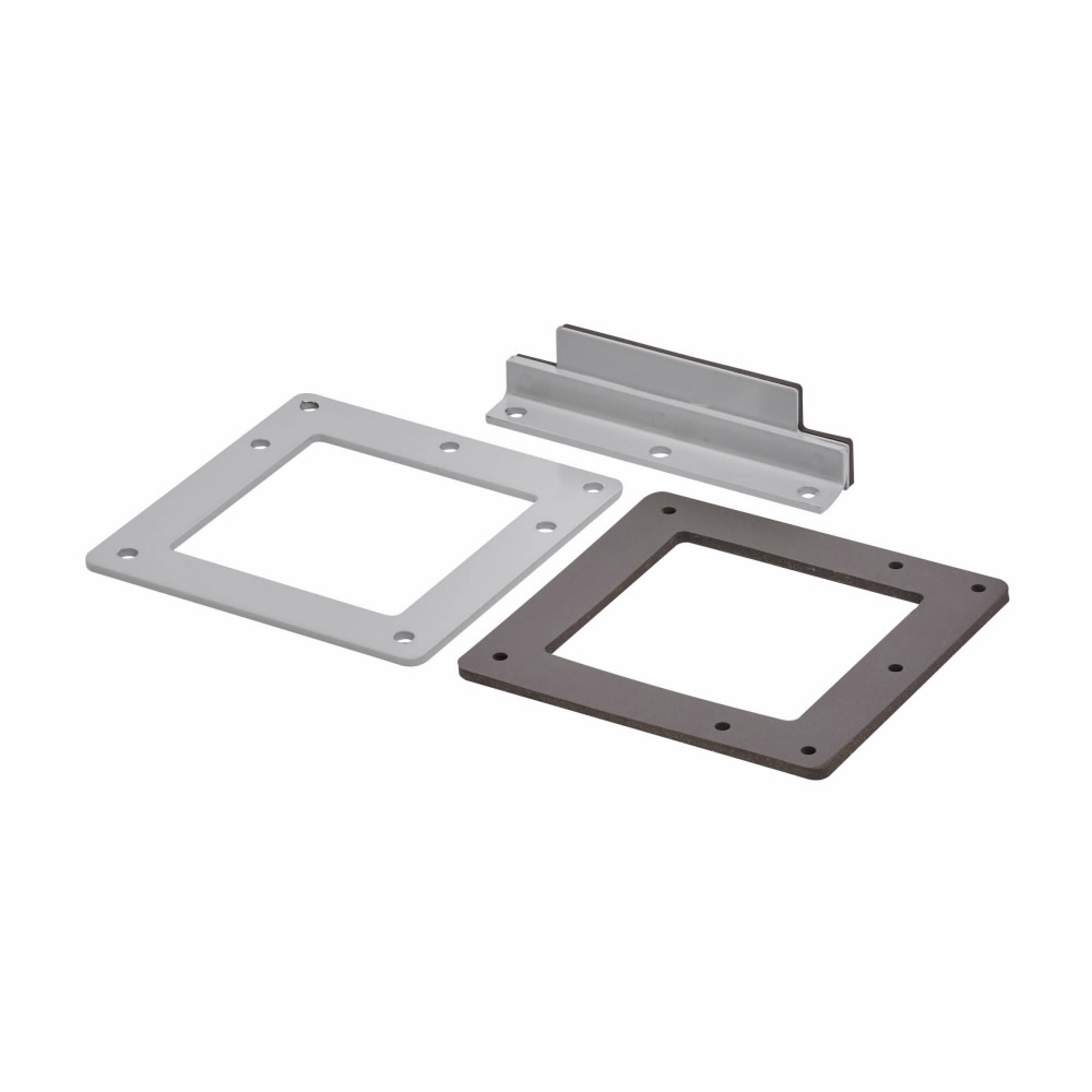 Product image for B-Line 88-12LBC Box connector, NEMA 12, Steel, ANSI 61 gray painted finish, 8" X 8"