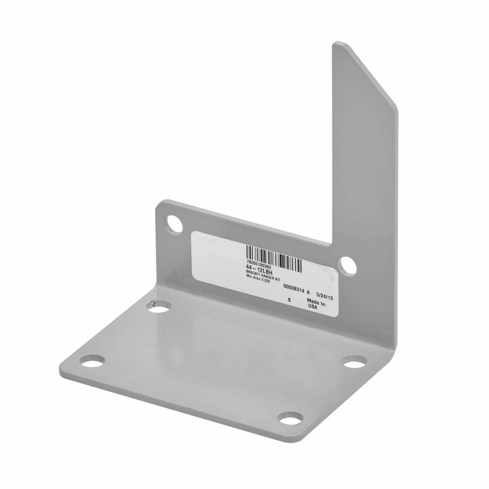 Product image for B-Line 44-12LBH Wireway Hanger (bracket), NEMA 12, Steel, ANSI 61 gray painted, 4" X 4"